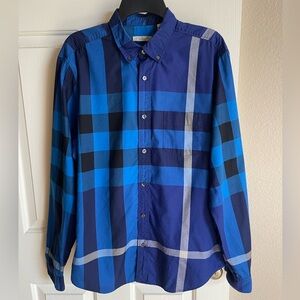 Burberry Brit Blue Check Shirt Large